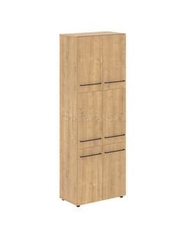 Шкаф с 3-мя комплектами глухих малых дверей Skyland LOFTIS LHC 80.8 дуб бофорд, изображение 1