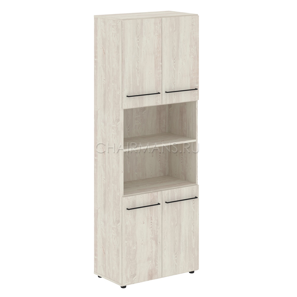 Шкаф с 2-мя комплектами глухих малых дверей Skyland LOFTIS LHC 80.4 сосна эдмонт