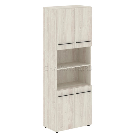 Шкаф с 2-мя комплектами глухих малых дверей Skyland LOFTIS LHC 80.4 сосна эдмонт