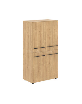 Шкаф с 2-мя комплектами глухих малых дверей Skyland LOFTIS LMC 80.4 дуб бофорд, изображение 1