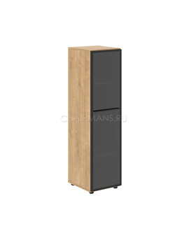 Шкаф колонка со стеклянной дверью Skyland LOFTIS LMC 40.2(R) дуб бофорд, изображение 1
