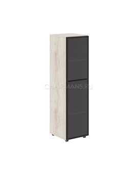 Шкаф колонка со стеклянной дверью Skyland LOFTIS LMC 40.2(L) сосна эдмонт, изображение 1