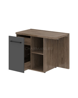 Тумба приставная Skyland LOFTIS MCRT1055(L) антрацит/кария пальмира, изображение 1