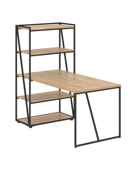 Стол компьютерный Skyland LOFTIS LMST 1515 дуб бофорд/черный, изображение 1
