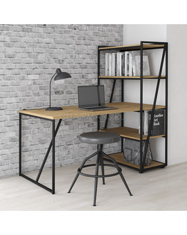 Стол компьютерный Skyland LOFTIS LMST 1515 дуб бофорд/черный, изображение 2