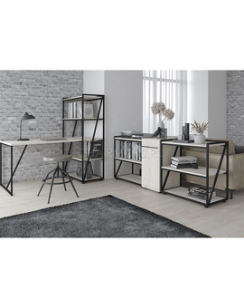 Стол компьютерный Skyland LOFTIS LMST 1515 дуб бофорд/черный, изображение 4