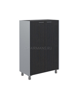 Шкаф со стеклянными дверьми Skyland OFFIX-NEW OMC 87.2 легно темный/металлик, изображение 1