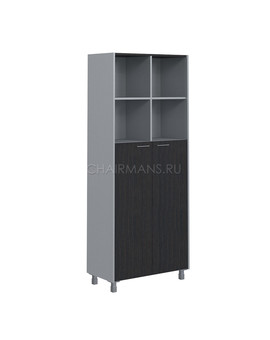 Шкаф Skyland OFFIX-NEW OHC 87.6 легно темный/металлик, изображение 1