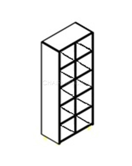 Каркас шкафа Skyland OFFIX-NEW OHC 87 металлик, изображение 2