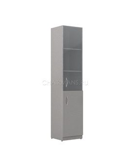 Шкаф колонка комбинированная Skyland SIMPLE SR-5U.2(R) серый, изображение 1