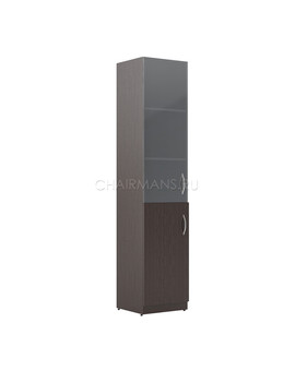 Шкаф колонка комбинированная Skyland SIMPLE SR-5U.2(L) легно темный, изображение 1