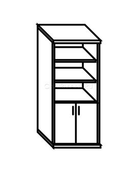 Шкаф Skyland SIMPLE SR-5W.5 легно темный, изображение 2