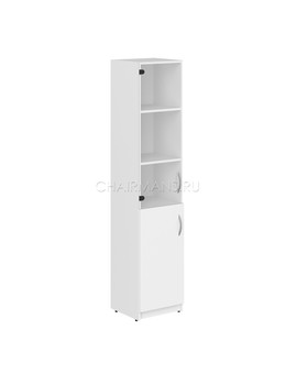 Шкаф колонка комбинированная Skyland SIMPLE SR-5U.2(L) белый, изображение 1