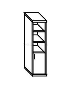 Шкаф Skyland SIMPLE SR-5U.5(R) белый, изображение 2