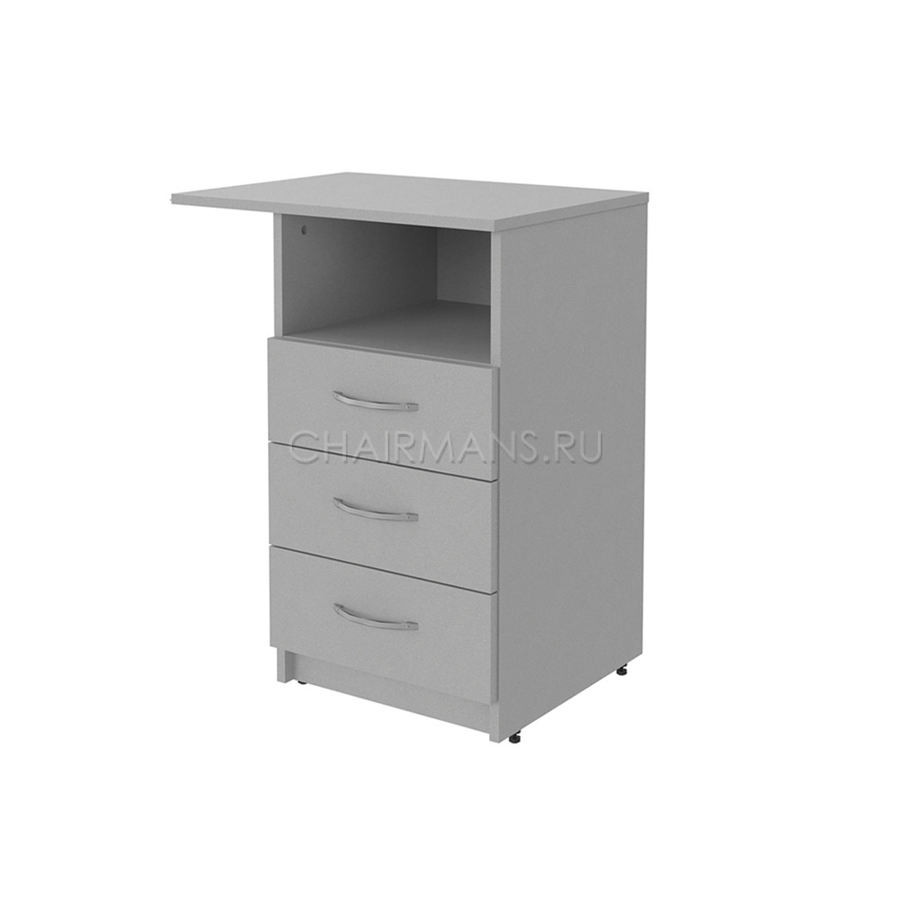 Кликните для увеличения изображения Тумба приставная с фолдингом Skyland SIMPLE SC-3D.2 L серый