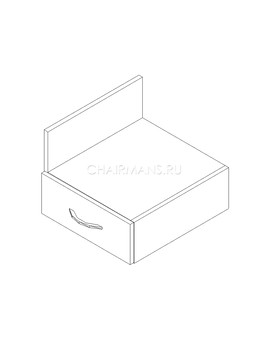 Тумба подвесная Skyland SIMPLE SC-1V.1 легно светлый, изображение 2
