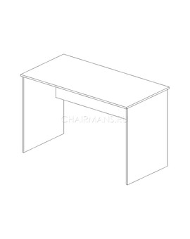 Стол письменный Skyland SIMPLE S-1400 серый, изображение 2