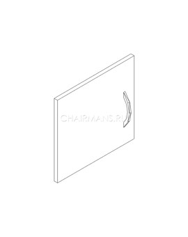 Дверь для антресолей Skyland SIMPLE SD-1AL легно светлый, изображение 2