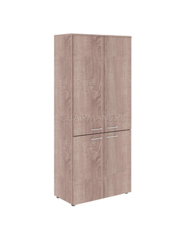 Шкаф с глухими средними и малыми дверьми Skyland WAVE WHC 85.3 дуб сонома, изображение 1