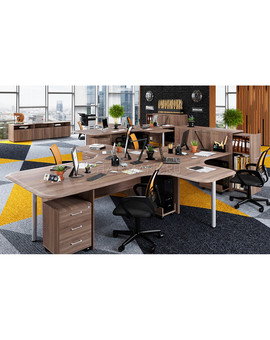 Стол 2-х местный Skyland WAVE W2ST 127 дуб сонома, изображение 5