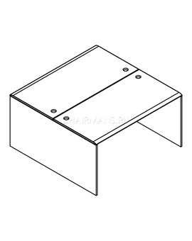 Стол 2-х местный Skyland WAVE W2ST 127 бук тиара, изображение 2