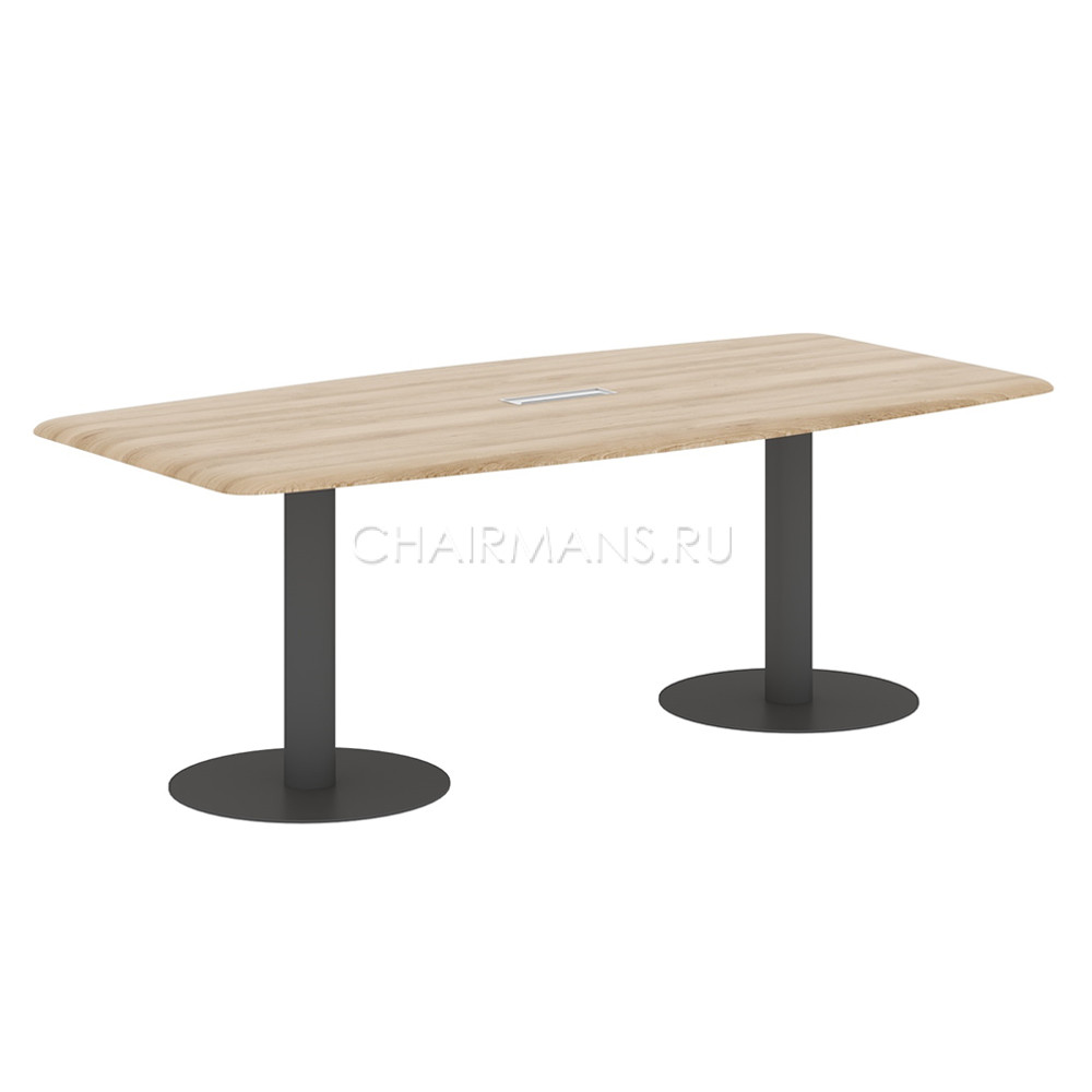 Конференц стол Skyland WAVE WCST 2211 бук тиара/антрацит