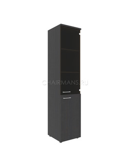 Шкаф колонна комбинированная Skyland XTEN XHC 42.2(R) легно темный, изображение 1