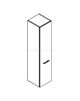 Шкаф колонна Skyland XTEN XHC 42.1 дуб сонома/рено, изображение 2