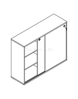 Шкаф Skyland XTEN XMC 1443 бук тиара, изображение 2