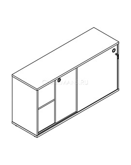 Шкаф Skyland XTEN XLC 1443 белый, изображение 2