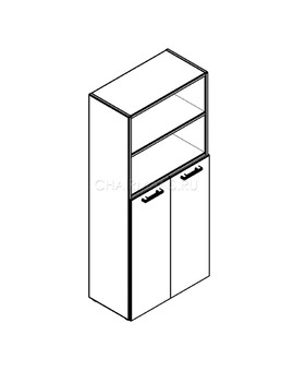 Шкаф Skyland XTEN XHC 85.6 дуб сонома, изображение 2