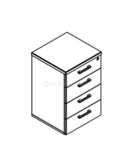 Тумба приставная с фолдингом Skyland XTEN XLC-4D.1 белый, изображение 2