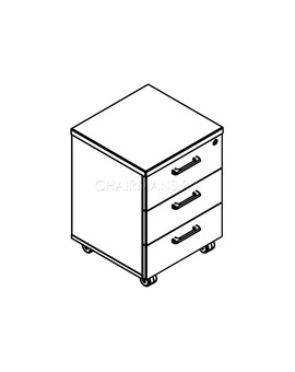 Тумба мобильная Skyland XTEN XMC-3D легно темный, изображение 2