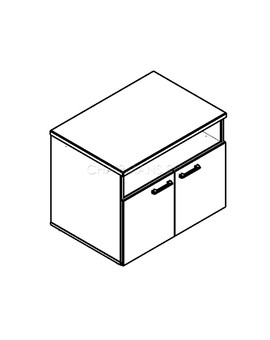 Тумба для оргтехники Skyland XTEN XPS 806 дуб сонома, изображение 2