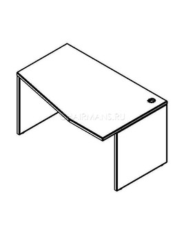 Стол письменный Skyland XTEN XCT 149 (R) дуб сонома, изображение 2
