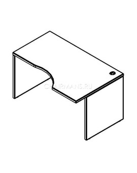 Стол письменный Skyland XTEN XCET 169 (R) дуб сонома/рено, изображение 2