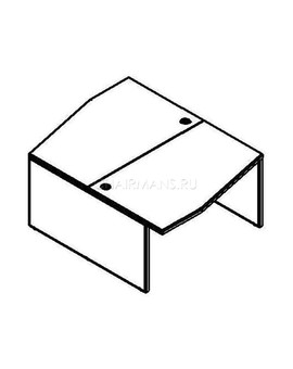 Стол двойной Skyland XTEN X2CT 169.2 береза норд, изображение 2