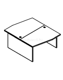 Стол двойной Skyland XTEN X2CT 169.1 дуб сонома, изображение 2