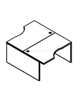 Стол двойной Skyland XTEN X2CET 149.2 дуб сонома/рено, изображение 2