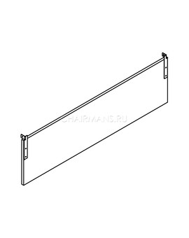 Фронтальная панель подвесная Skyland XTEN GLOSS XGDST 187 легно темный/нержавейка полированная, изображение 2