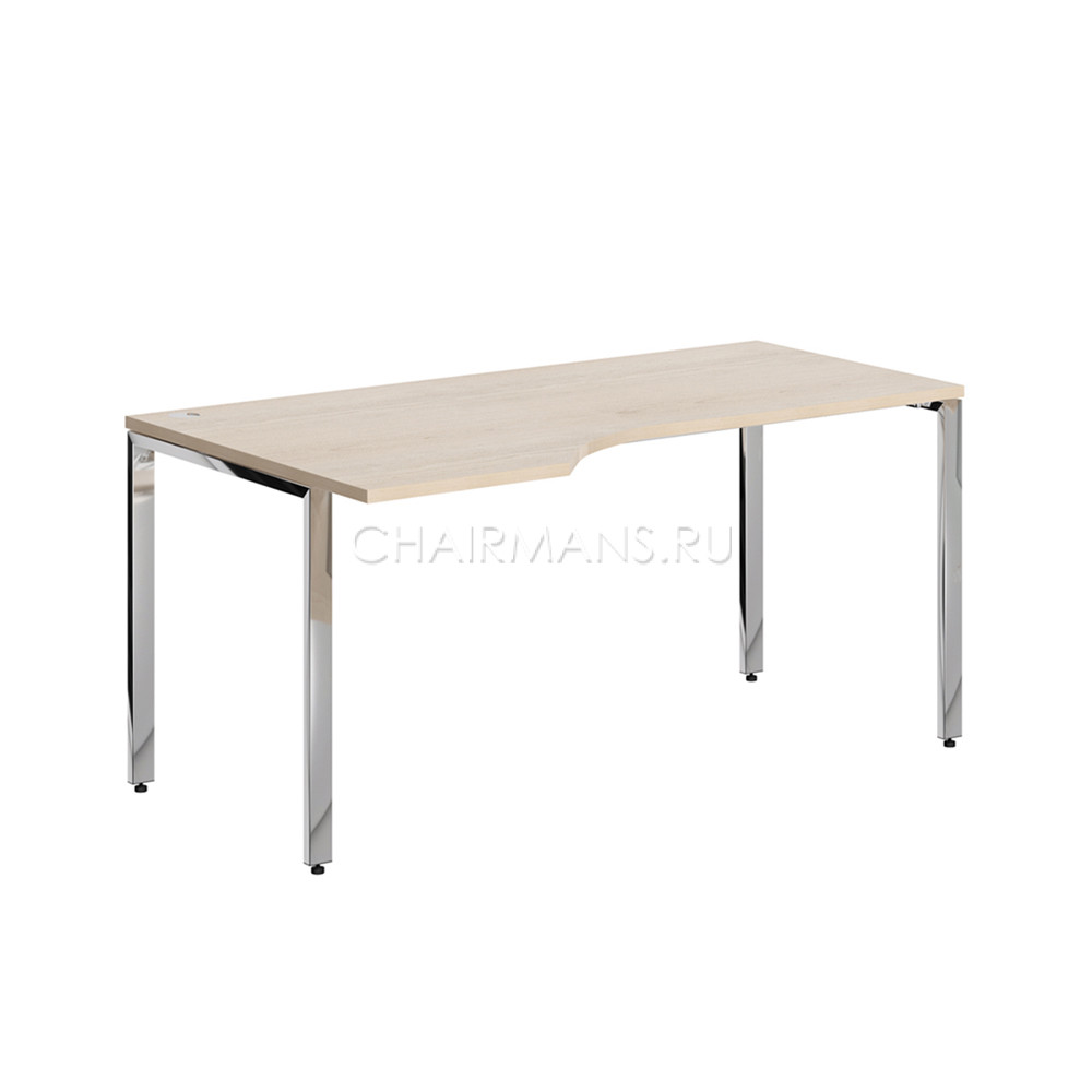 Стол эргономичный Skyland XTEN GLOSS XGCET 169(L) бук тиара/нержавейка