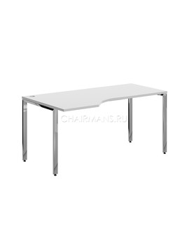 Стол эргономичный Skyland XTEN GLOSS XGCET 169(L) белый/нержавейка, изображение 1