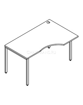 Стол эргономичный Skyland XTEN GLOSS XGCET 149(L) дуб сонома/нержавейка, изображение 2