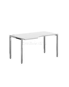 Стол эргономичный Skyland XTEN GLOSS XGCET 149(L) белый/нержавейка, изображение 1