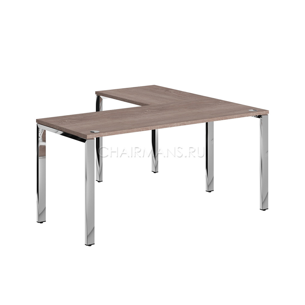 Кликните для увеличения изображения Стол угловой Skyland XTEN GLOSS XGCT 1615.1 дуб сонома/нержавеющая сталь