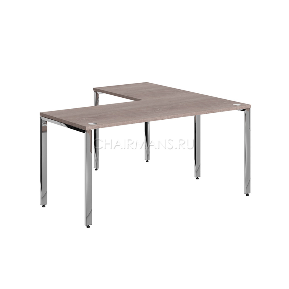 Кликните для увеличения изображения Стол угловой Skyland XTEN GLOSS XGCT 1615 дуб сонома/нержавейка