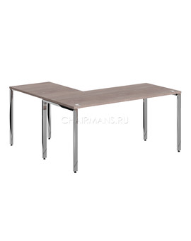 Стол угловой Skyland XTEN GLOSS XGCT 1615 дуб сонома/нержавейка, изображение 2