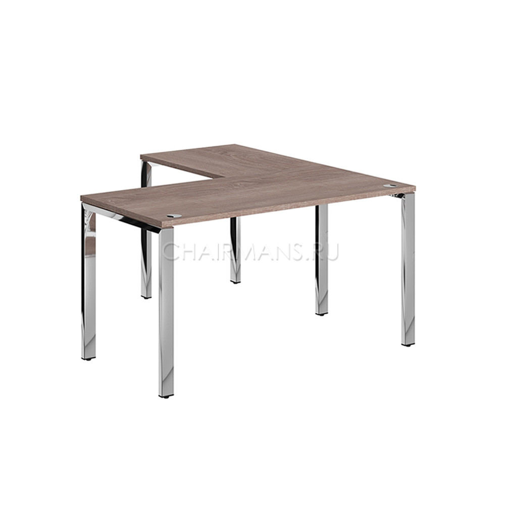 Кликните для увеличения изображения Стол угловой Skyland XTEN GLOSS XGCT 1415.1 дуб сонома/нержавеющая сталь