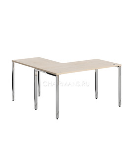 Стол угловой Skyland XTEN GLOSS XGCT 1415 бук тиара/нержавейка, изображение 2