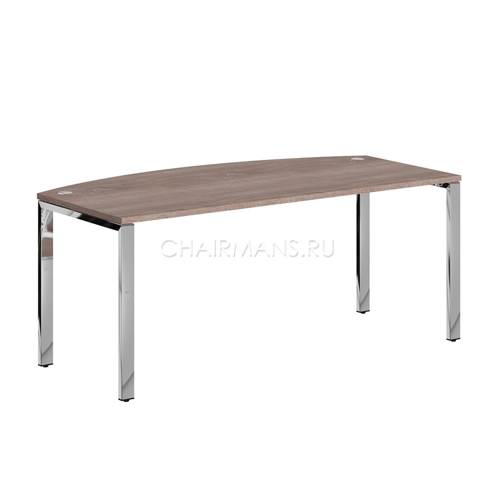 Кликните для увеличения изображения Стол руководителя Skyland XTEN GLOSS XGET 189.1 дуб сонома/нержавеющая сталь